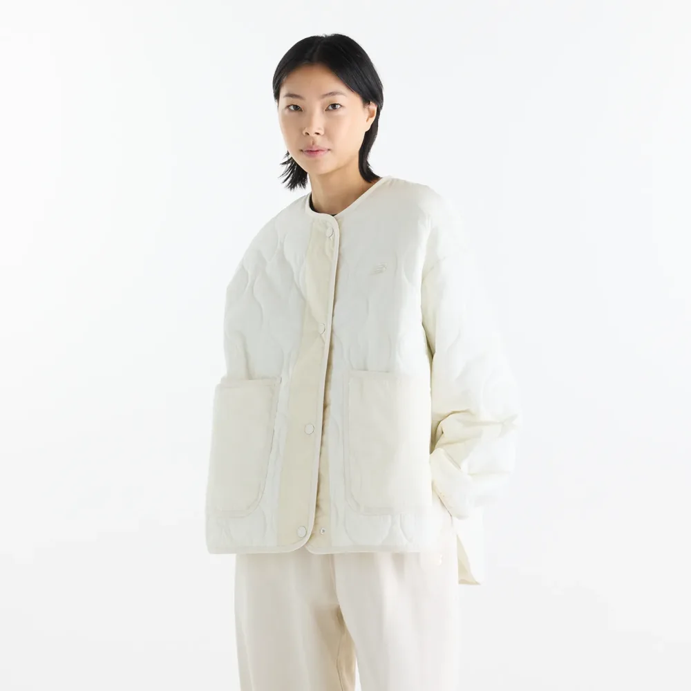 New Balance New Balance W Quilted Bomber Damen, beige, Grösse: M  Damen, beige, Grösse: M