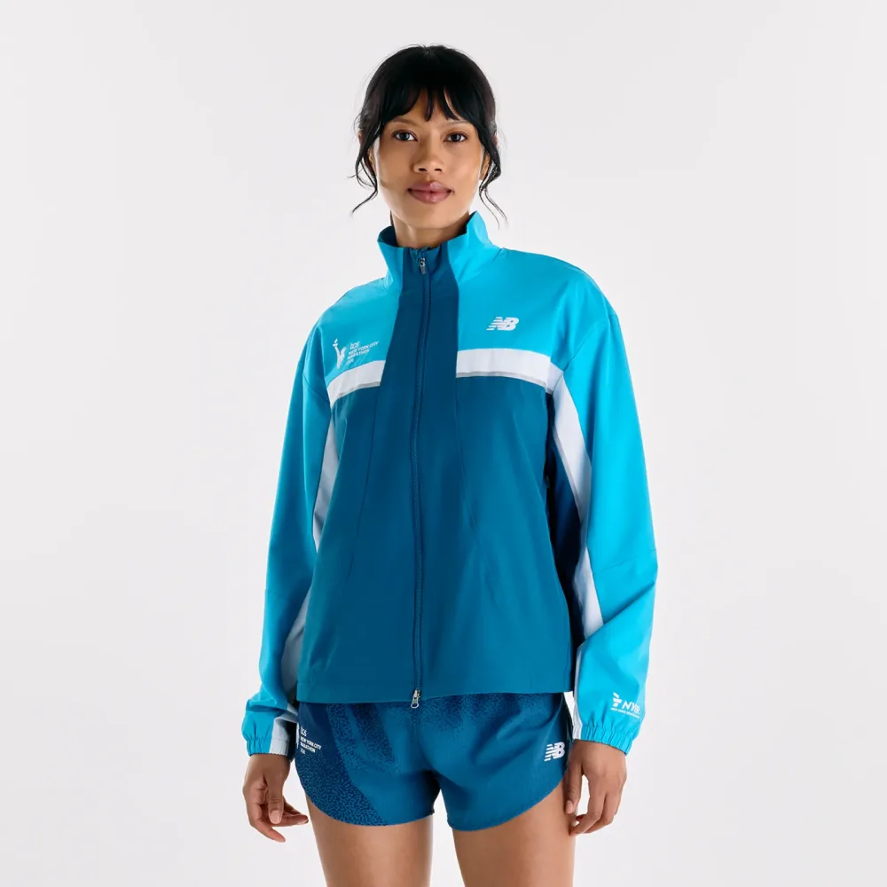 New Balance New Balance W NYC Marathon Jacket Damen, blau, Grösse: XS  Damen, blau, Grösse: XS