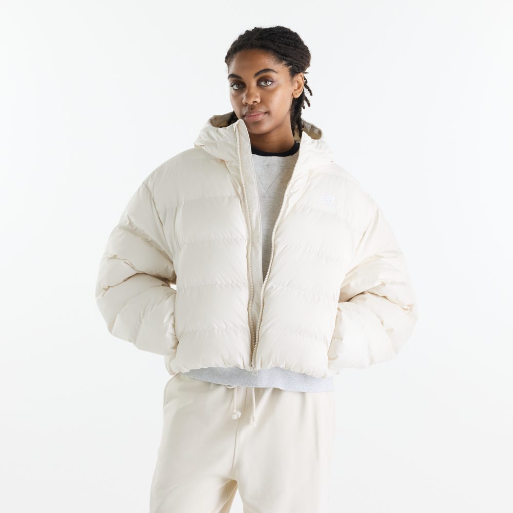 New Balance New Balance W Boston Puffer Jacket Damen, beige, Grösse: XS  Damen, beige, Grösse: XS