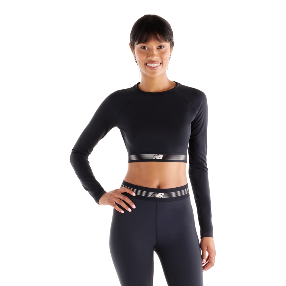 New Balance New Balance W AC Fitted Long Sleeve Damen, schwarz, Grösse: S  Damen, schwarz, Grösse: S