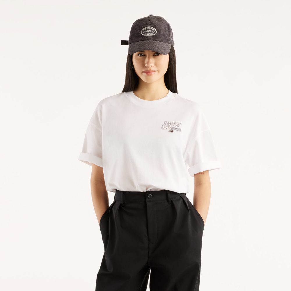 New balance W Sport Oversized Graphic T-Shirt-S S