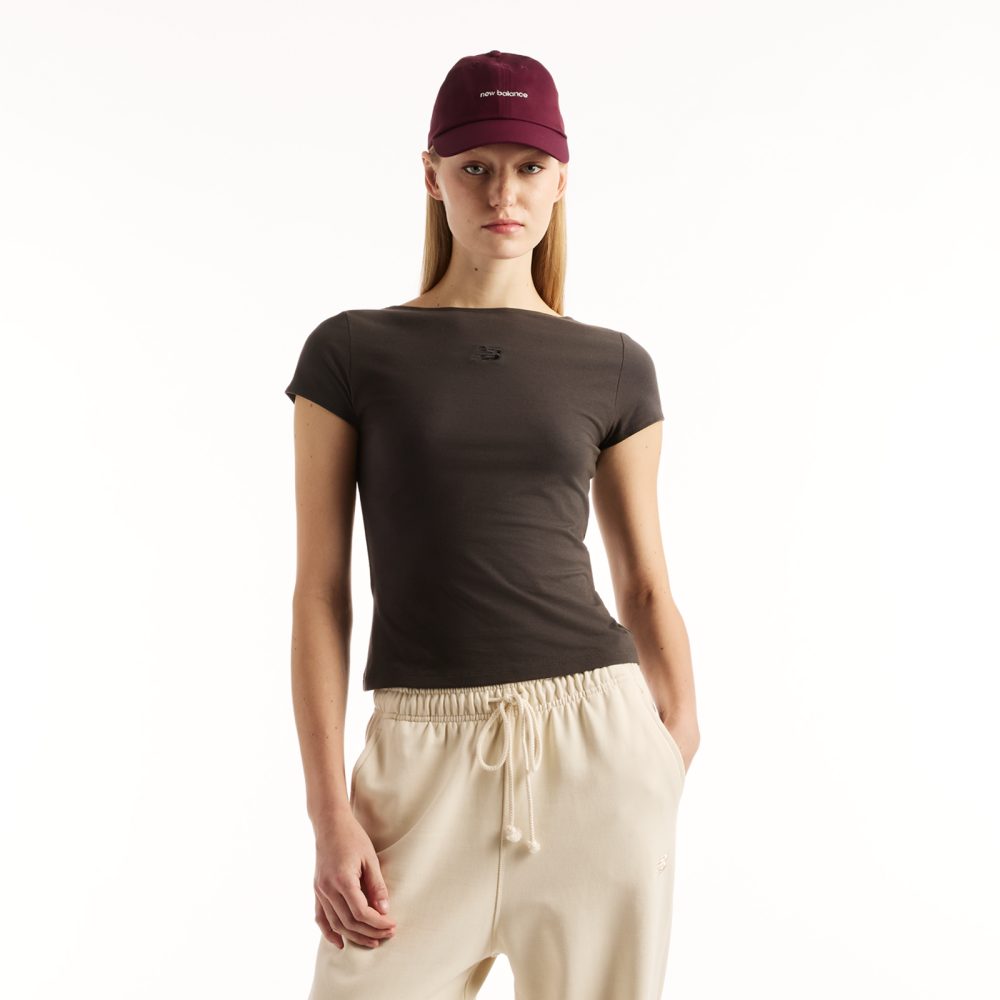 New Balance New Balance W Open-Back Fitted T-Shirt Damen, schwarz, Grösse: XS  Damen, schwarz, Grösse: XS