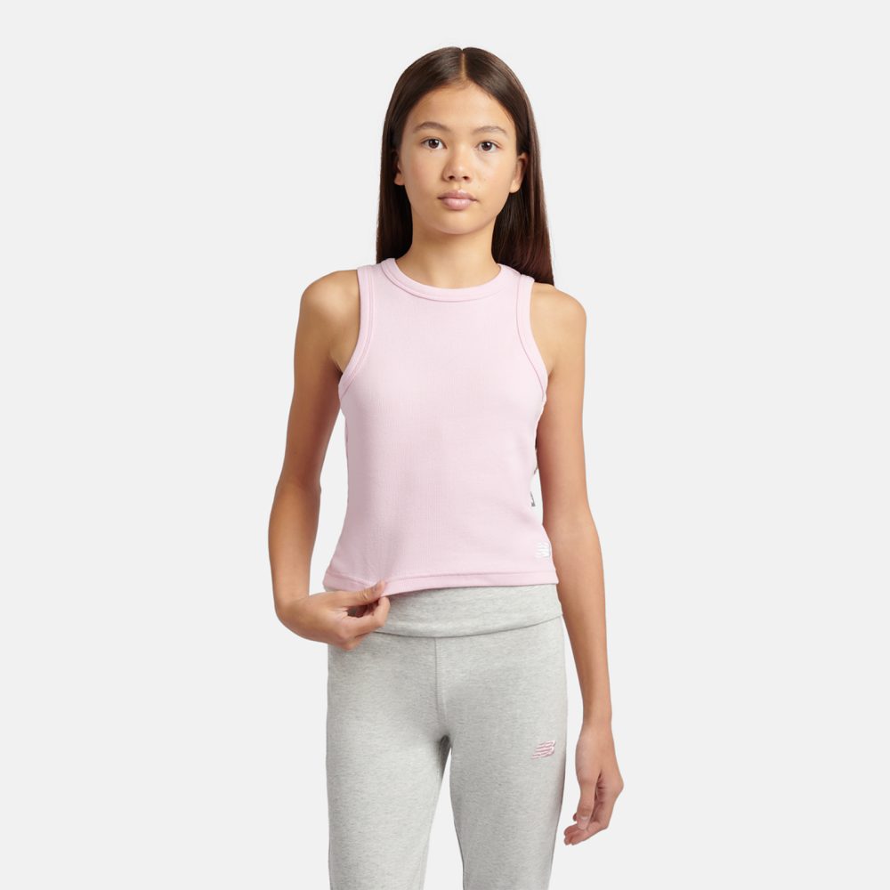 New Balance G Rib Tank  Mädchen, pink, Grösse: 10-11 Years