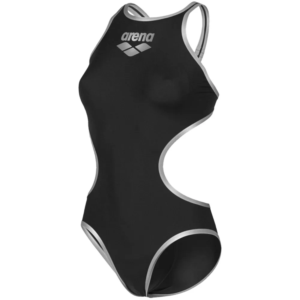 Arena W Arena One Biglogo One Piece Badeanzug Damen, schwarz, Grösse: D 36