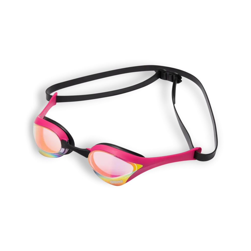 Arena Cobra Ultra Swipe Mirror Schwimmbrille pink, Harte GläserVerspiegelte Gläser