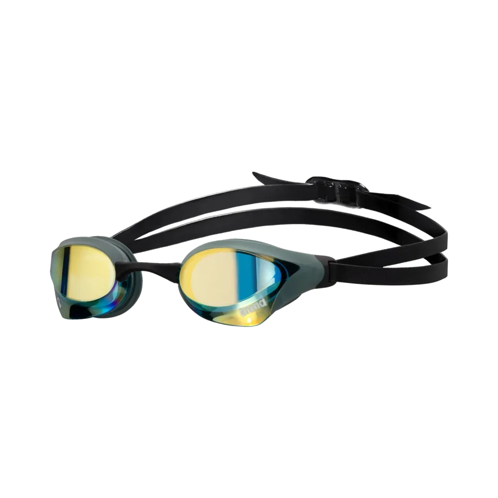 Arena Cobra Core Swipe Mirror Schwimmbrille schwarz, Harte GläserVerspiegelte Gläser