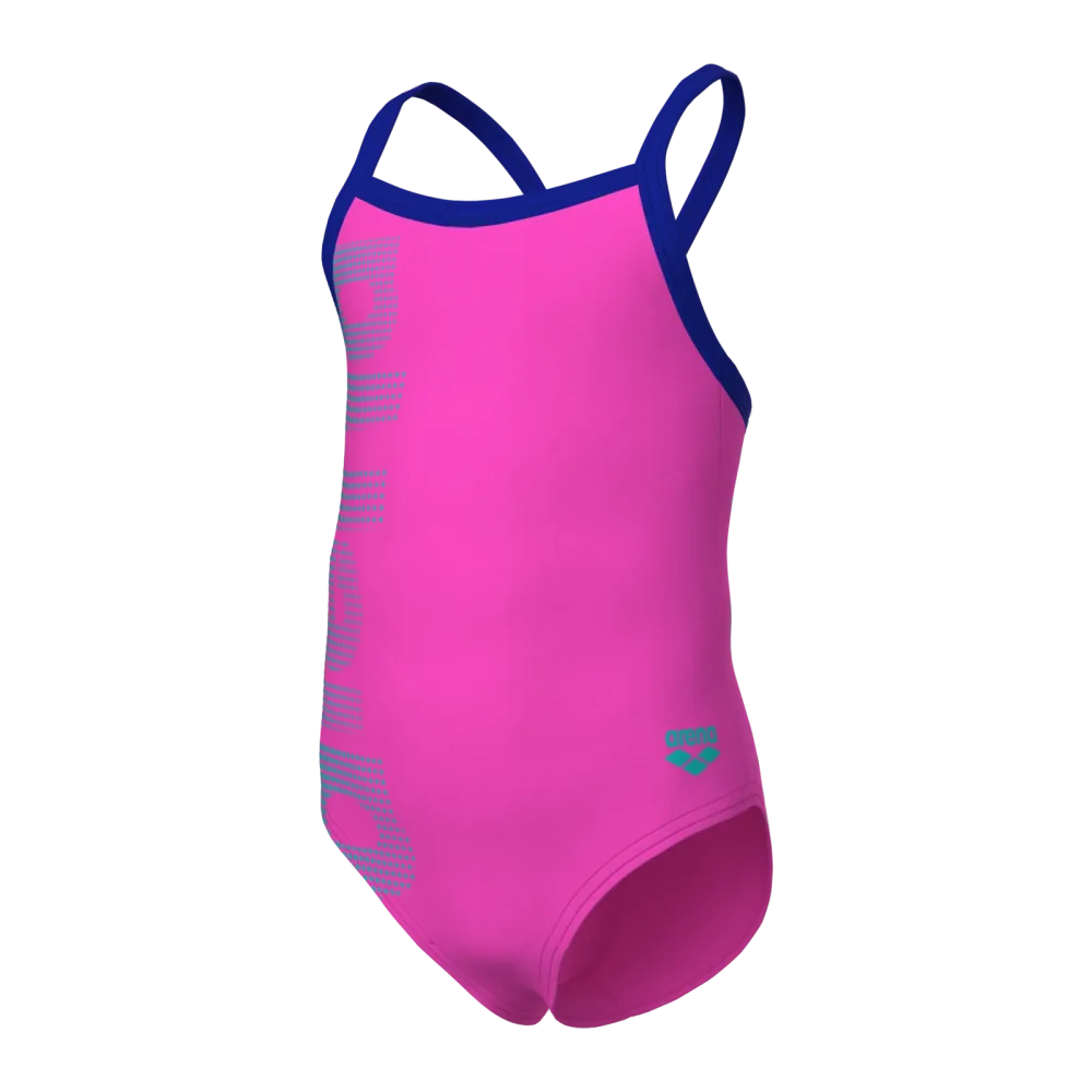 Arena Kids G Arena Logo One Piece Badeanzug Mädchen, pink, Grösse: 98