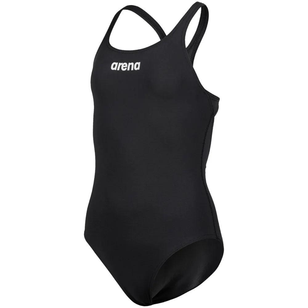 Arena Team Swimsuit Swim Pro Solid Badeanzug Mädchen, schwarz, Grösse: 128