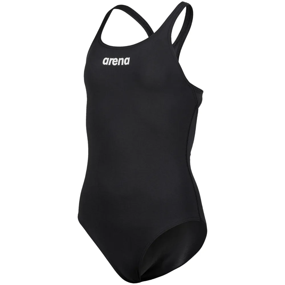 Arena Team Swimsuit Swim Pro Solid Badeanzug Mädchen, schwarz, Grösse: 140