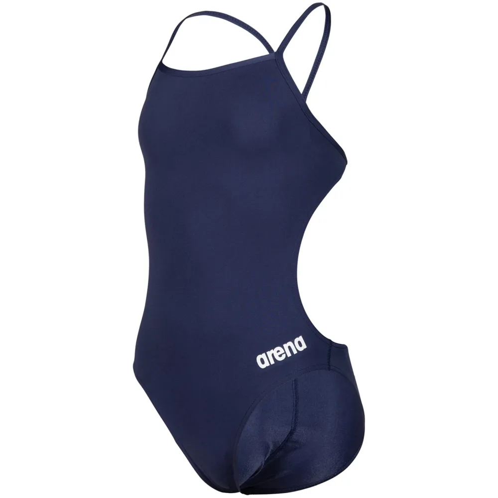 Arena Team Swimsuit Challenge Solid Badeanzug Mädchen, blau, Grösse: 116