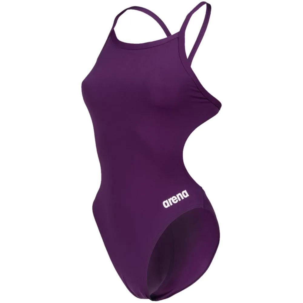 Arena Team Swimsuit Challenge Solid Badeanzug Damen, violett, Grösse: D 32