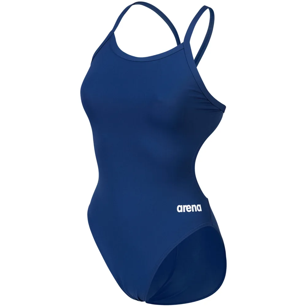 Arena Team Swimsuit Challenge Solid Badeanzug Damen, blau, Grösse: D 34