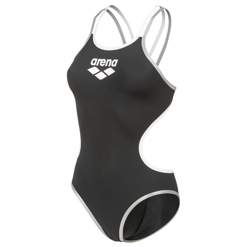 Arena W Arena One Double Cross Back One Piece Badeanzug Damen, schwarz, Grösse: D 34