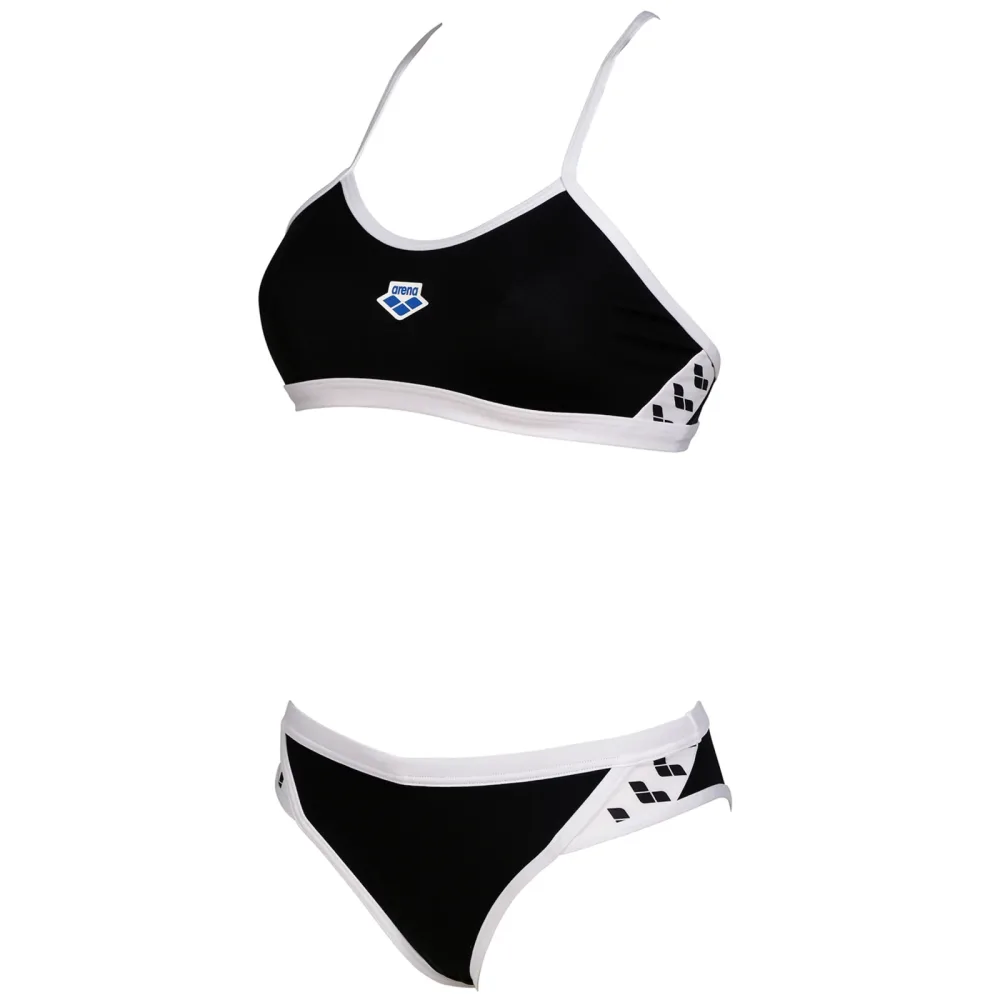 Arena Arena Icons Bikini Cross Back Solid Bikini Damen, schwarz, Grösse: D 36