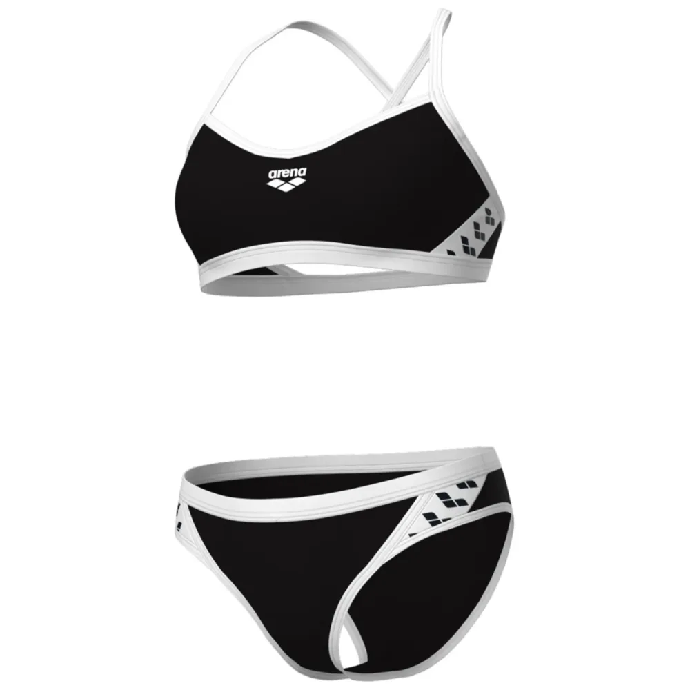 Arena Arena Icons Bikini Cross Back Solid Bikini Damen, schwarz, Grösse: D 32