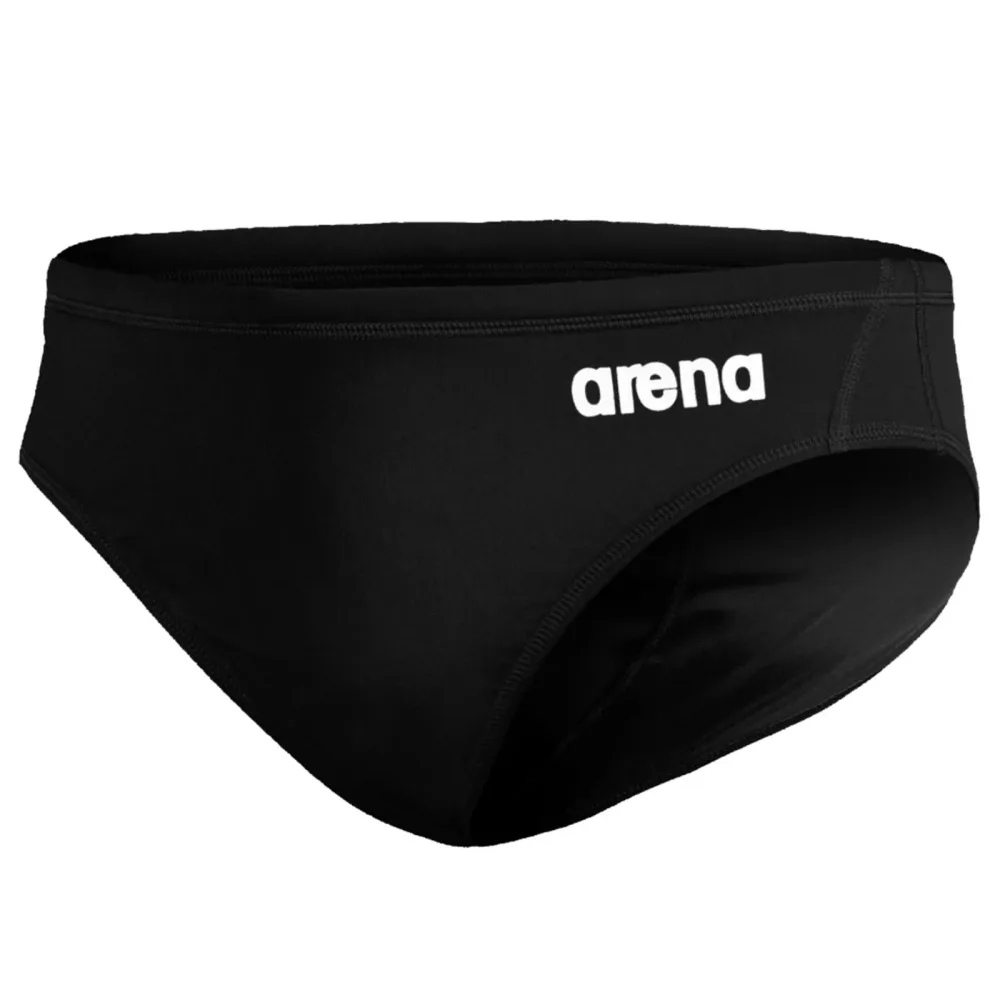 Arena Team Swim Briefs Waterpolo Solid Swim Slip Herren, schwarz, Grösse: D 2