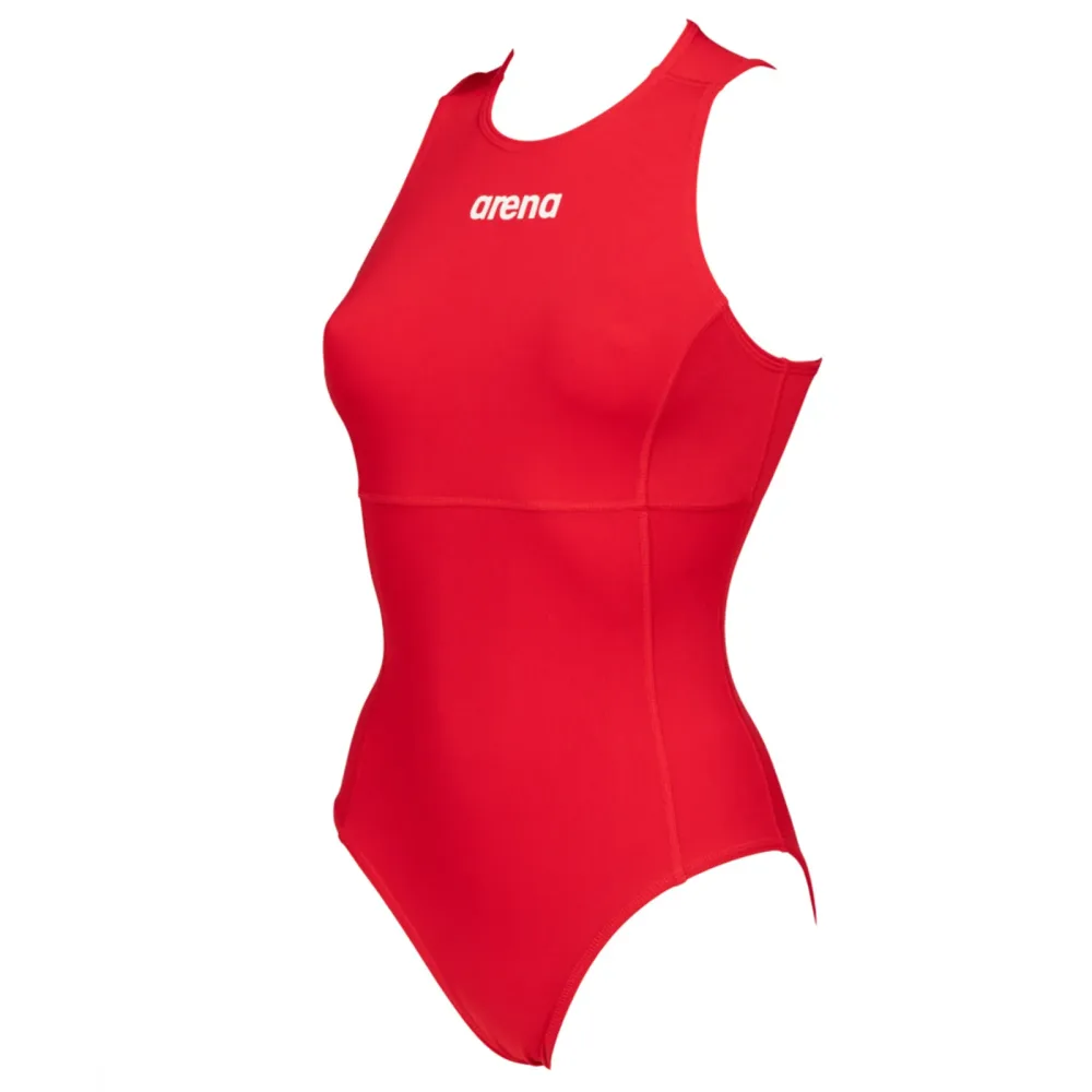 Arena Team Swimsuit Waterpolo Solid Badeanzug Damen, rot, Grösse: D 34
