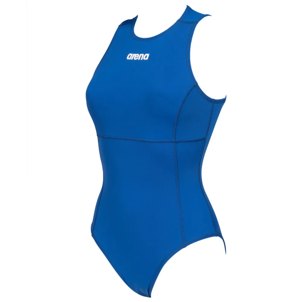 Arena Team Swimsuit Waterpolo Solid Badeanzug Damen, blau, Grösse: D 36