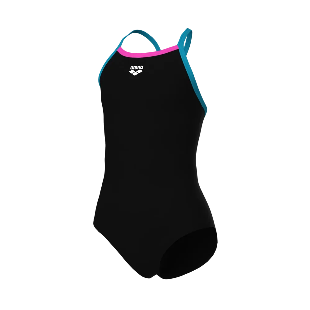 Arena Arena Swimsuit Light Drop Solid Badeanzug Mädchen, schwarz, Grösse: 116