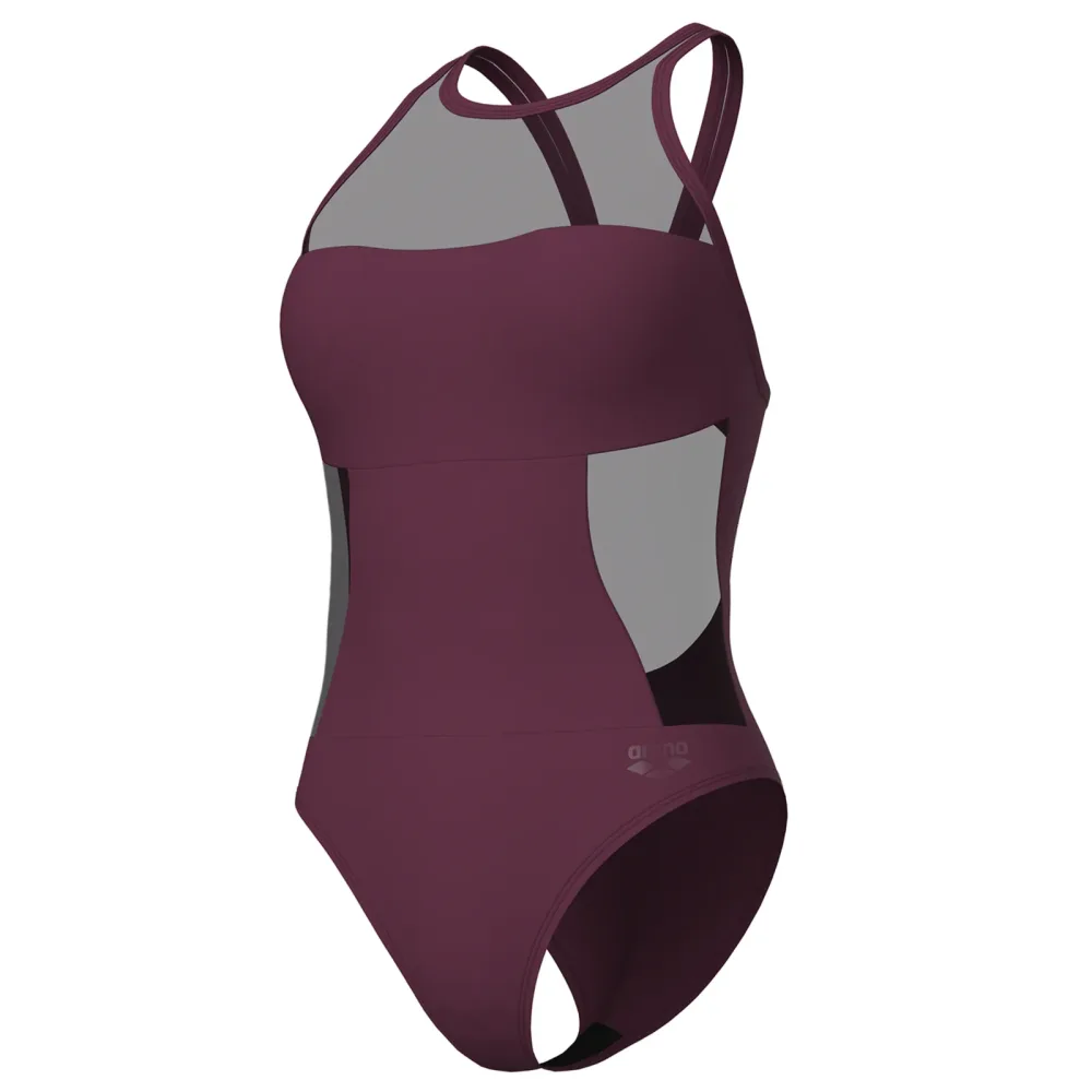 Arena Arena Water Touch Swimsuit Swim Pro Back Badeanzug Damen, violett, Grösse: D 38