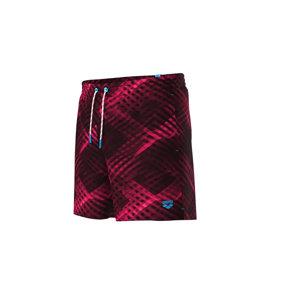 Arena M Beach Boxer Allover Beach Short Herren, rot, Grösse: L