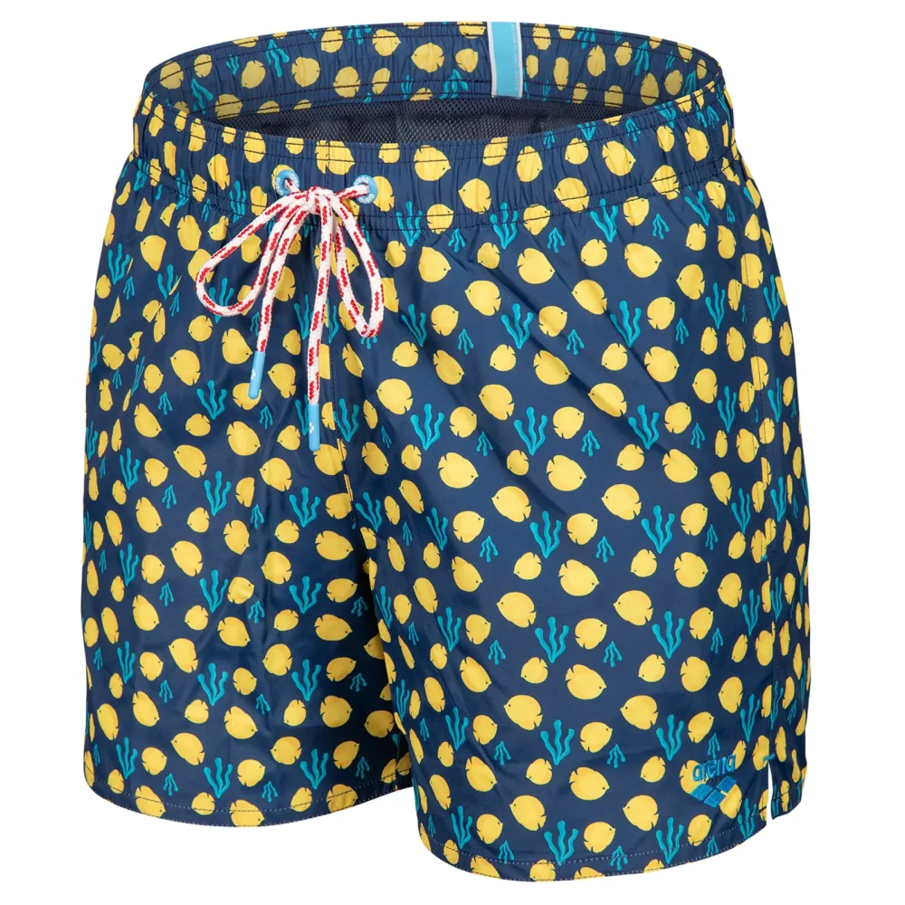 Arena M Beach Short Allover Beach Short Herren, blau, Grösse: S