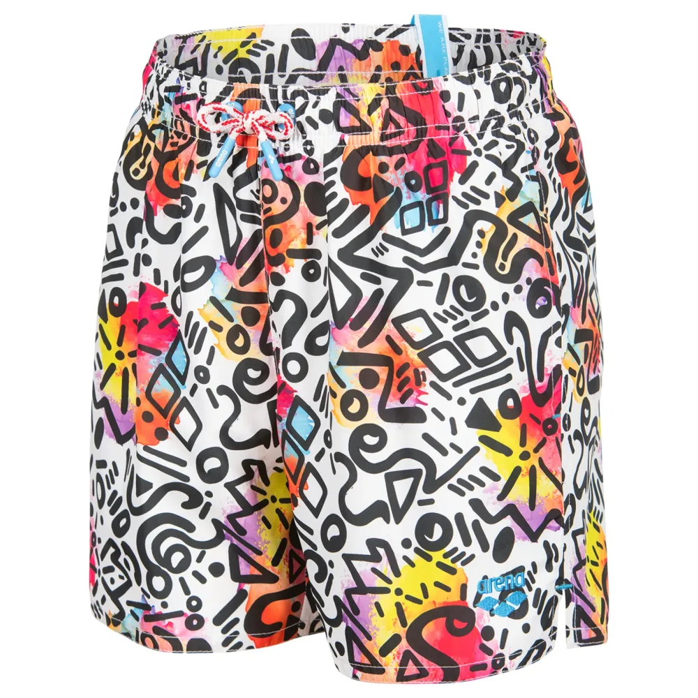 Arena B Beach Boxer Allover Beach Short Jungen, mehrfarbig, Grösse: 128
