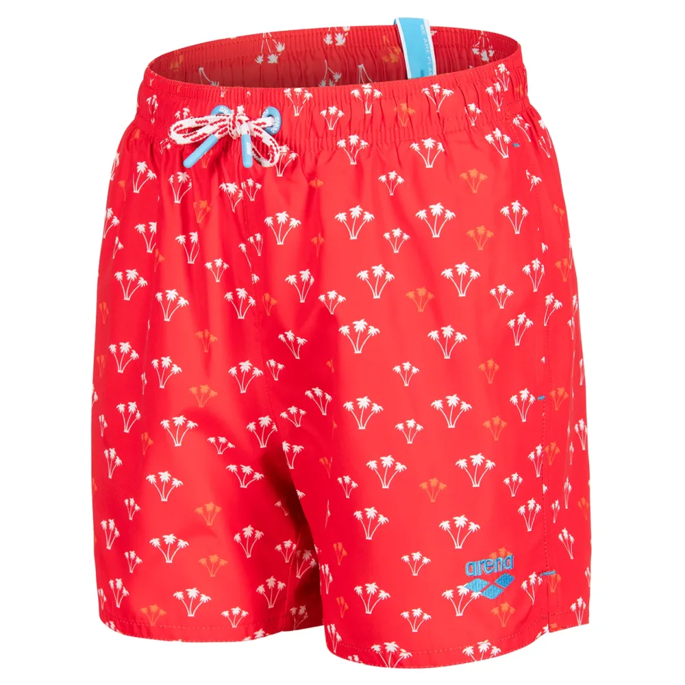 Arena B Beach Boxer Allover Beach Short Jungen, rot, Grösse: 140