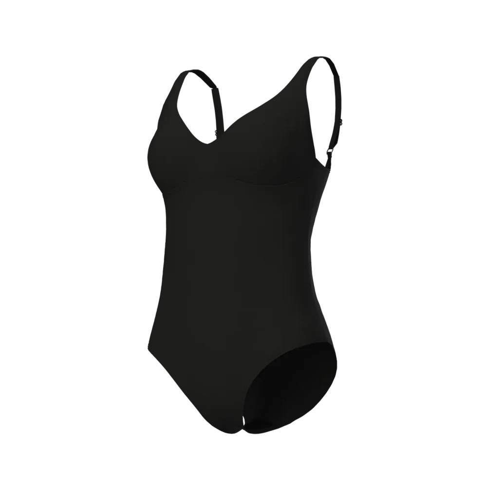 Arena W Arena Swimsuit Victoria U Back Solid Badeanzug Damen, schwarz, Grösse: D 40