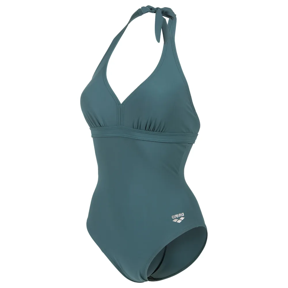Arena W Arena Swimsuit Alessia Clip Back Figurformender Badeanzug Damen, blau, Grösse: D 40