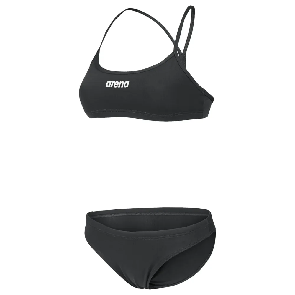 Arena W Arena Bikini Bandeau Solid Bikini Set Damen, schwarz, Grösse: D 40