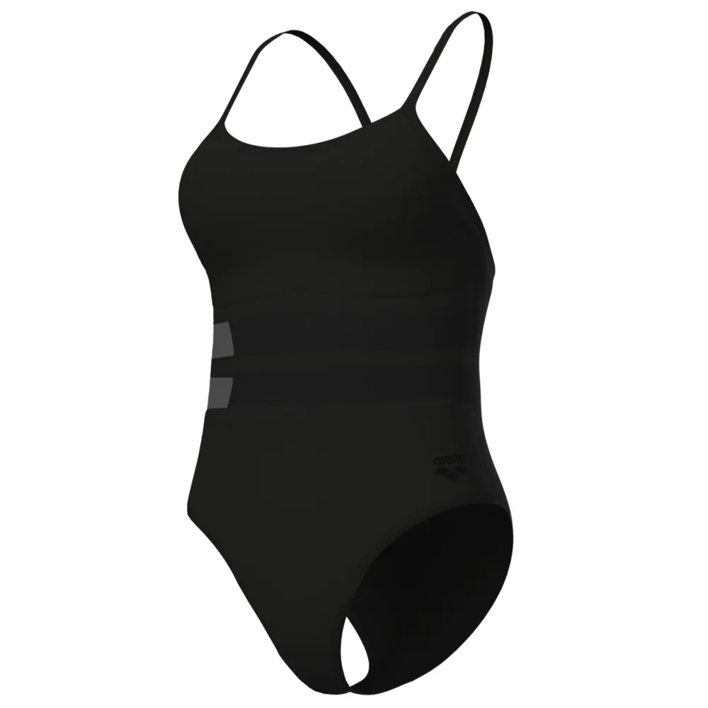 Arena W Arena Mesh Equals Swimsuit Back B Badeanzug Damen, schwarz, Grösse: D 44