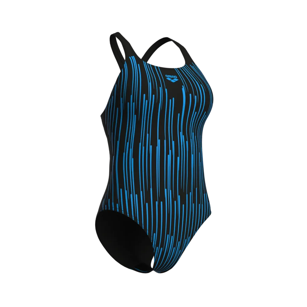 Arena W Arena Hyacinth Swimsuit Swim Pro Back L Badeanzug Damen, schwarz, Grösse: D 36
