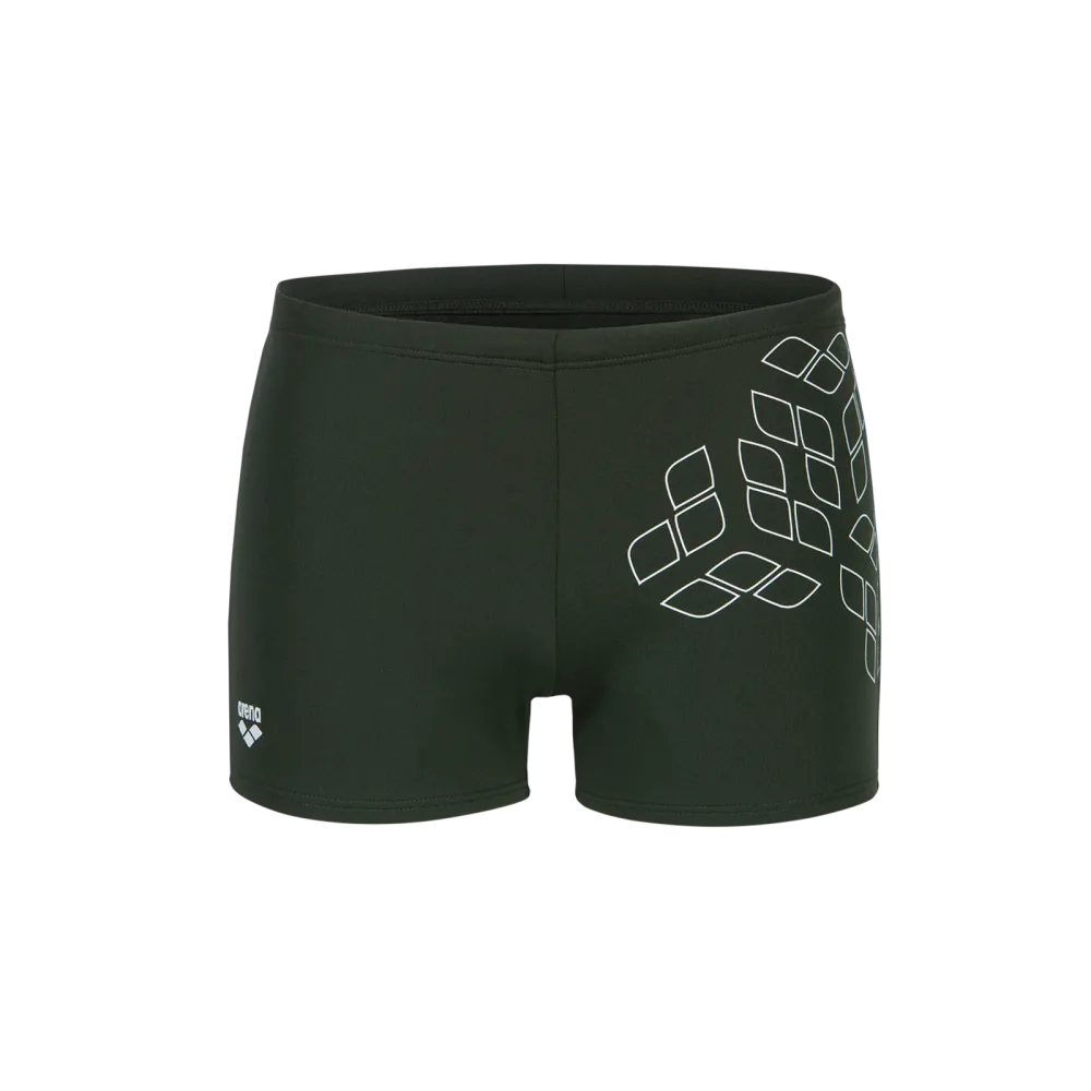 Arena M Arena Kikko Graphic Swim Short Swim Short Herren, grün, Grösse: D 4