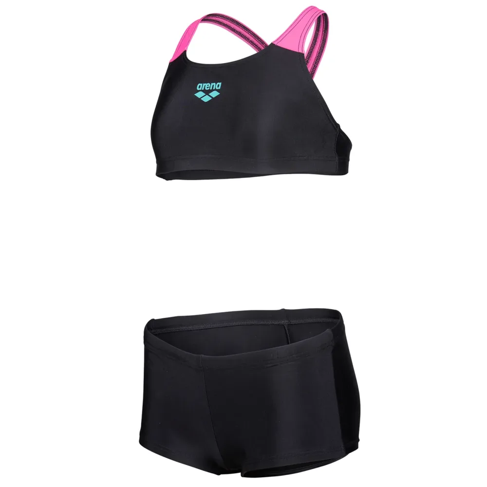 Arena G Arena Bikini Solid L Bikini Set Mädchen, schwarz, Grösse: 128