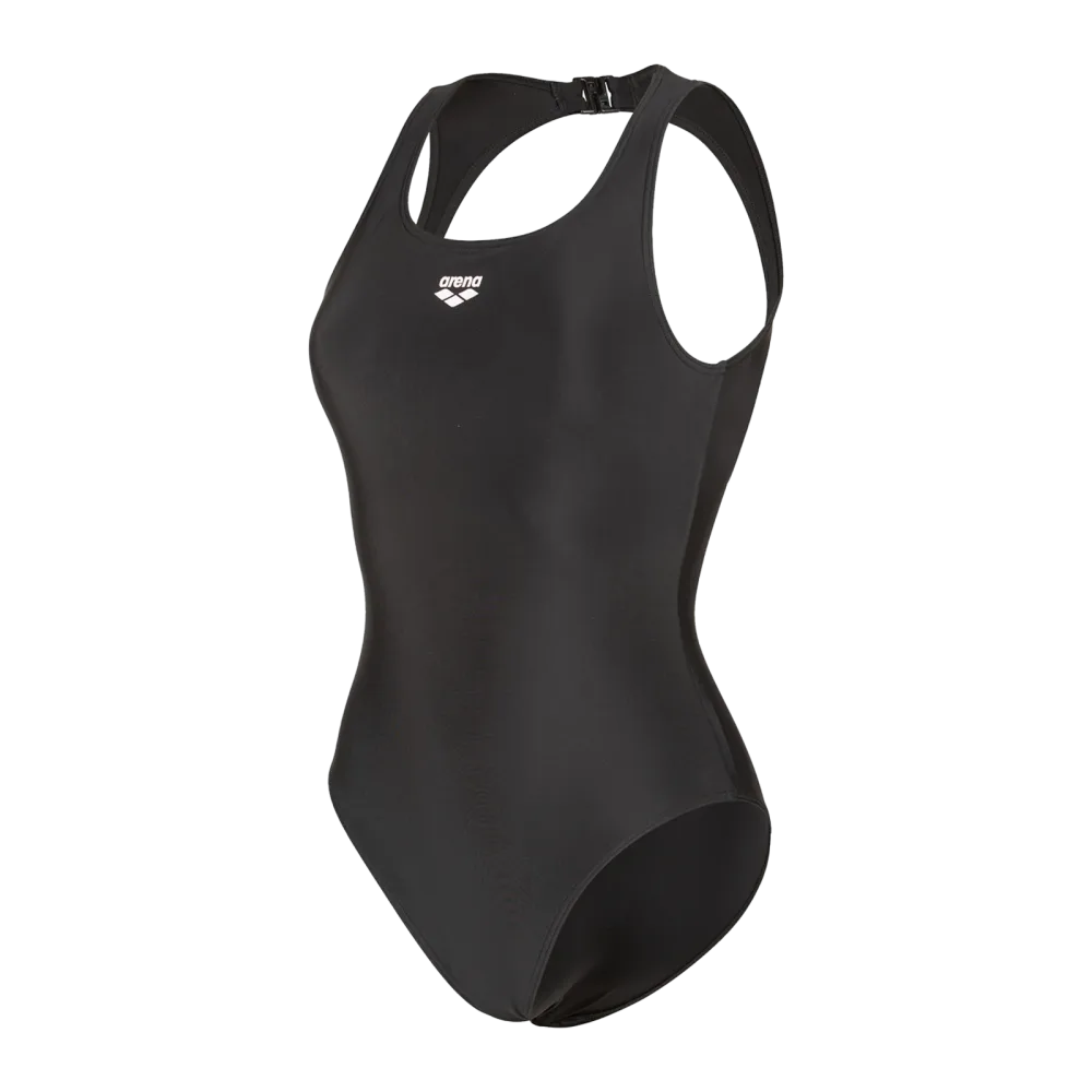 Arena W Arena O Back Swimsuit Solid One Piece Badeanzug Damen, schwarz, Grösse: D 40