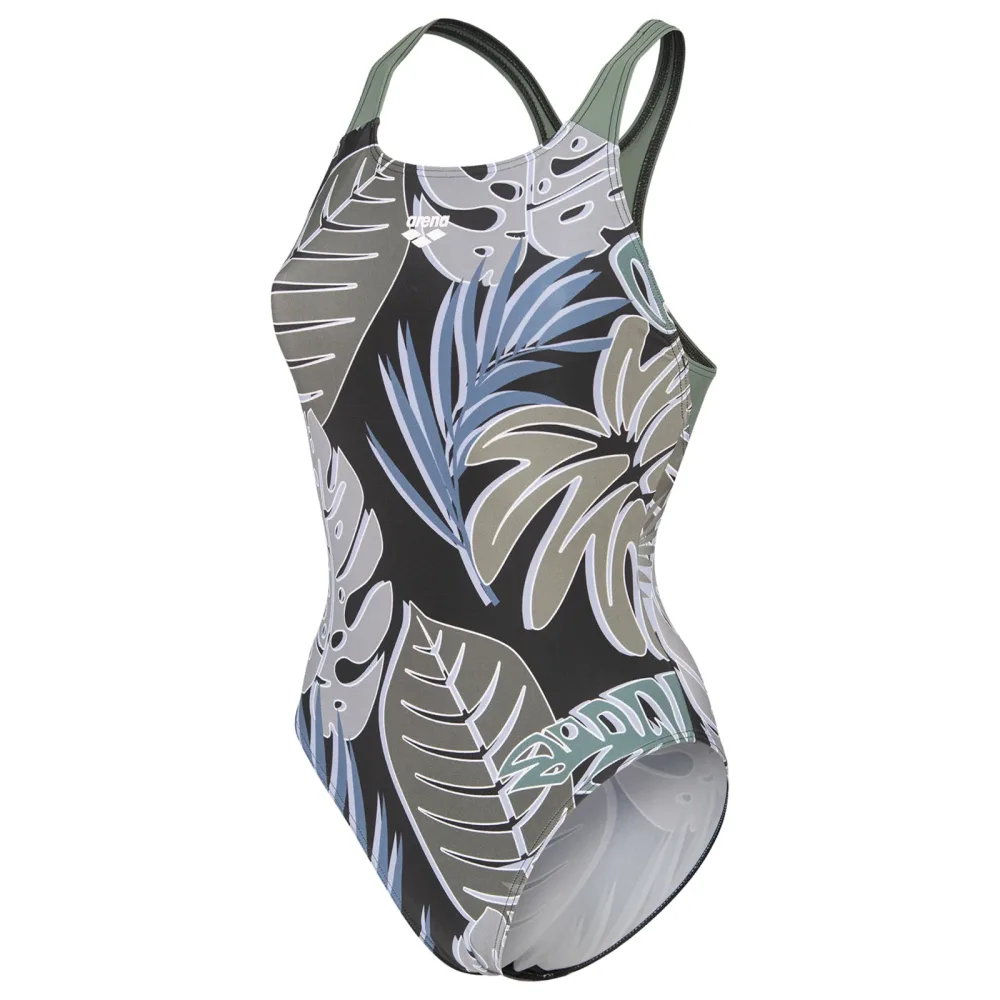 Arena W Arena Forest Swimsuit Swim Pro Back L Badeanzug Damen, schwarz, Grösse: D 34
