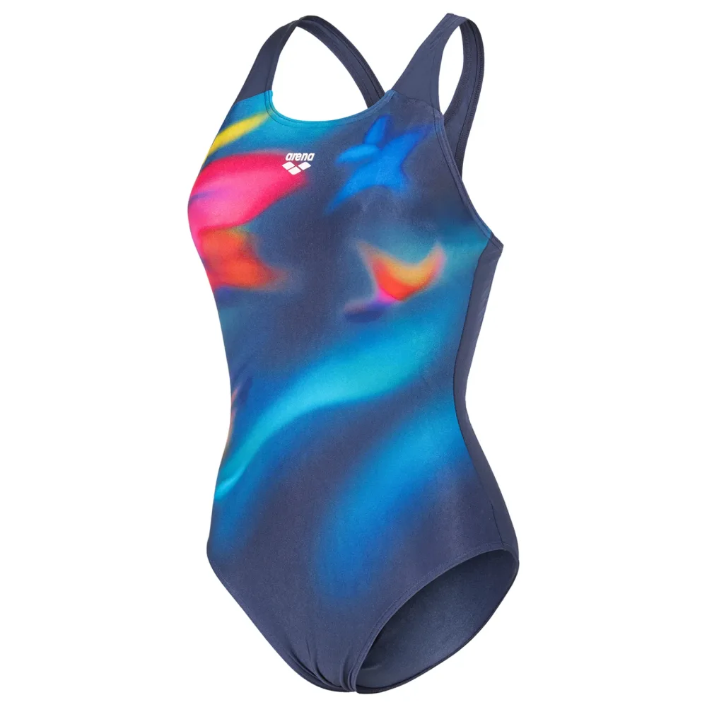 Arena W Arena Print Swimsuit Control Pro Low Lb Badeanzug Damen, mehrfarbig, Grösse: D 34