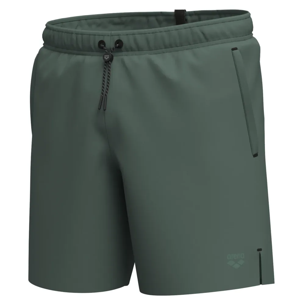 Arena M Arena Evo Beach Boxer Solid Beach Short Herren, grün, Grösse: M