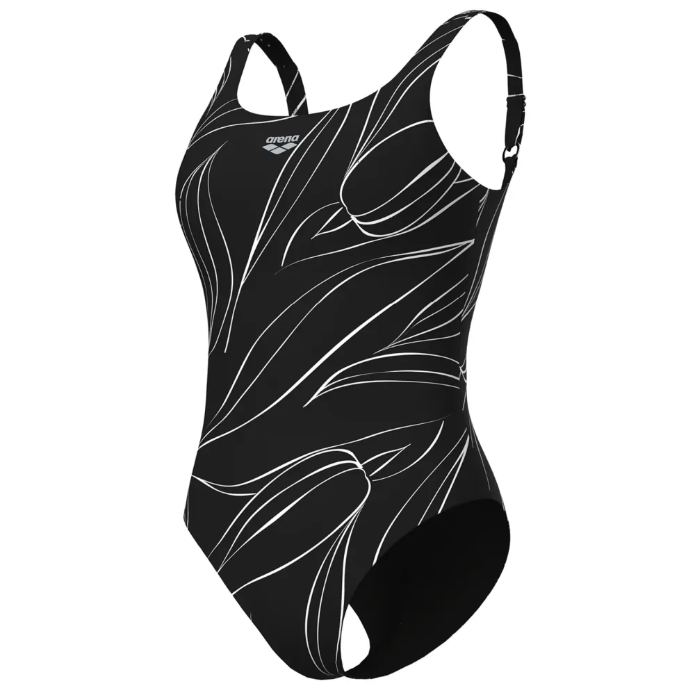 Arena W Arena Swimsuit Marisa U Back Figurformender Badeanzug Damen, schwarz, Grösse: D 38