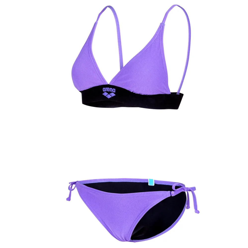 Arena W Arena Elastic Band Bikini Triangle Bikini Set Damen, violett, Grösse: XS
