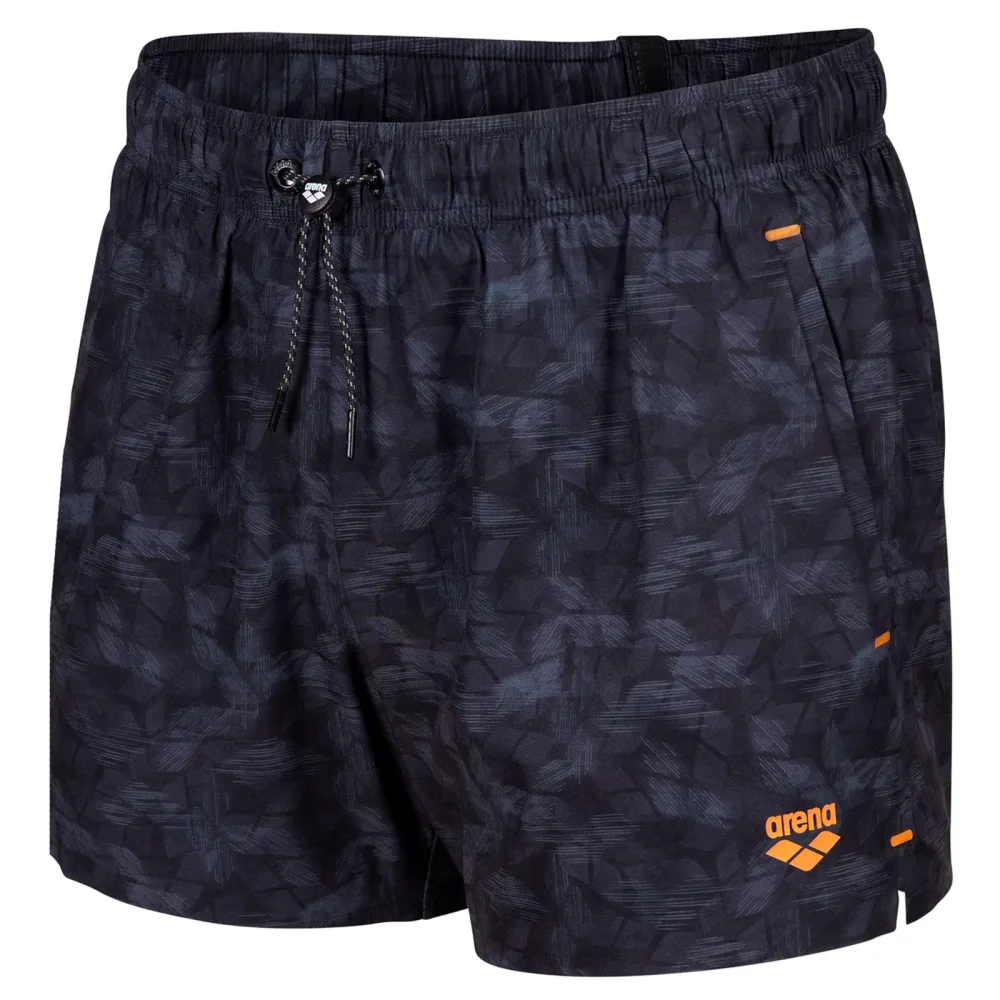 Arena M Arena Evo Beach X-Short Allover Beach Short Herren, schwarz, Grösse: M