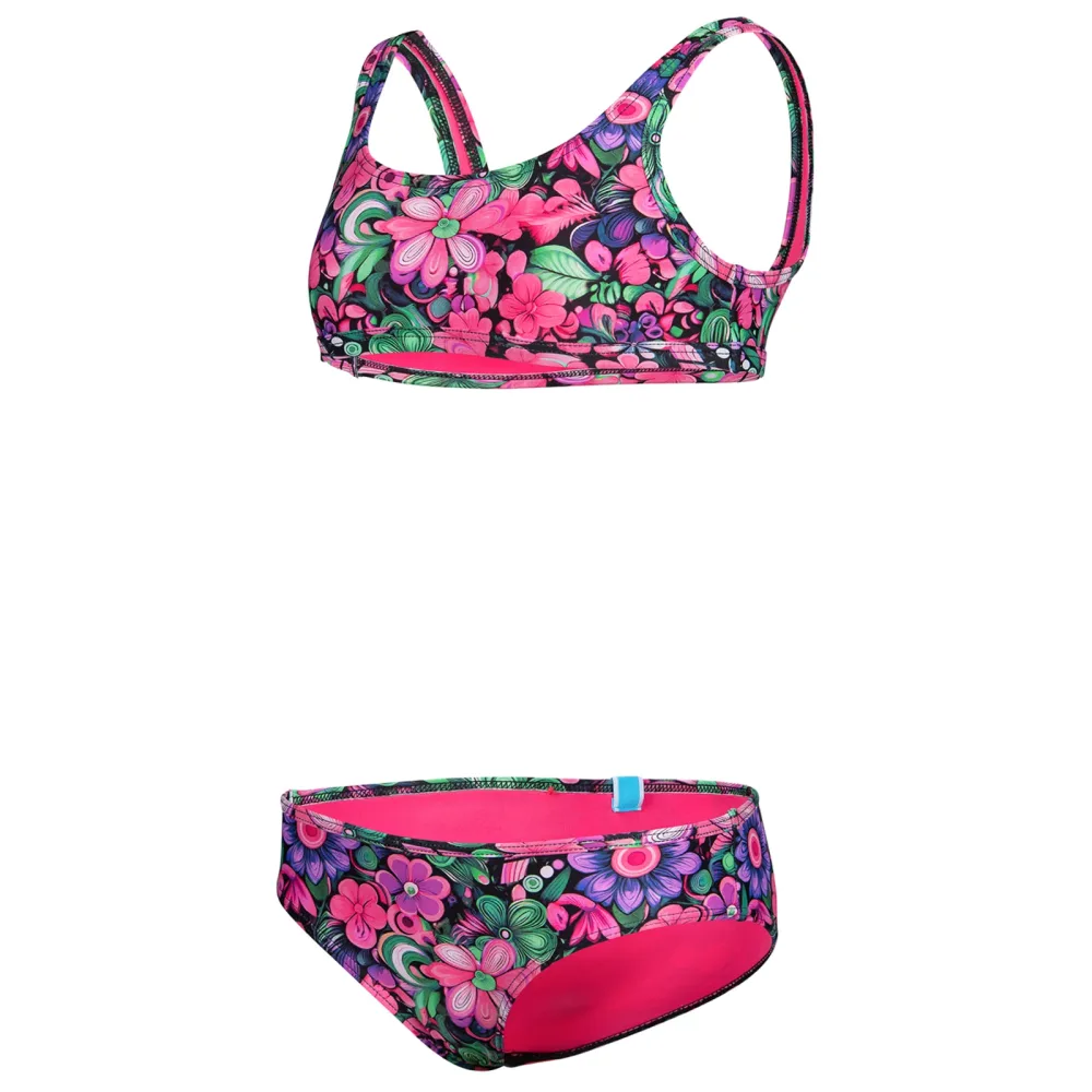 Arena G Arena Water Print Bikini Bralette Bikini Set Mädchen, mehrfarbig, Grösse: 140