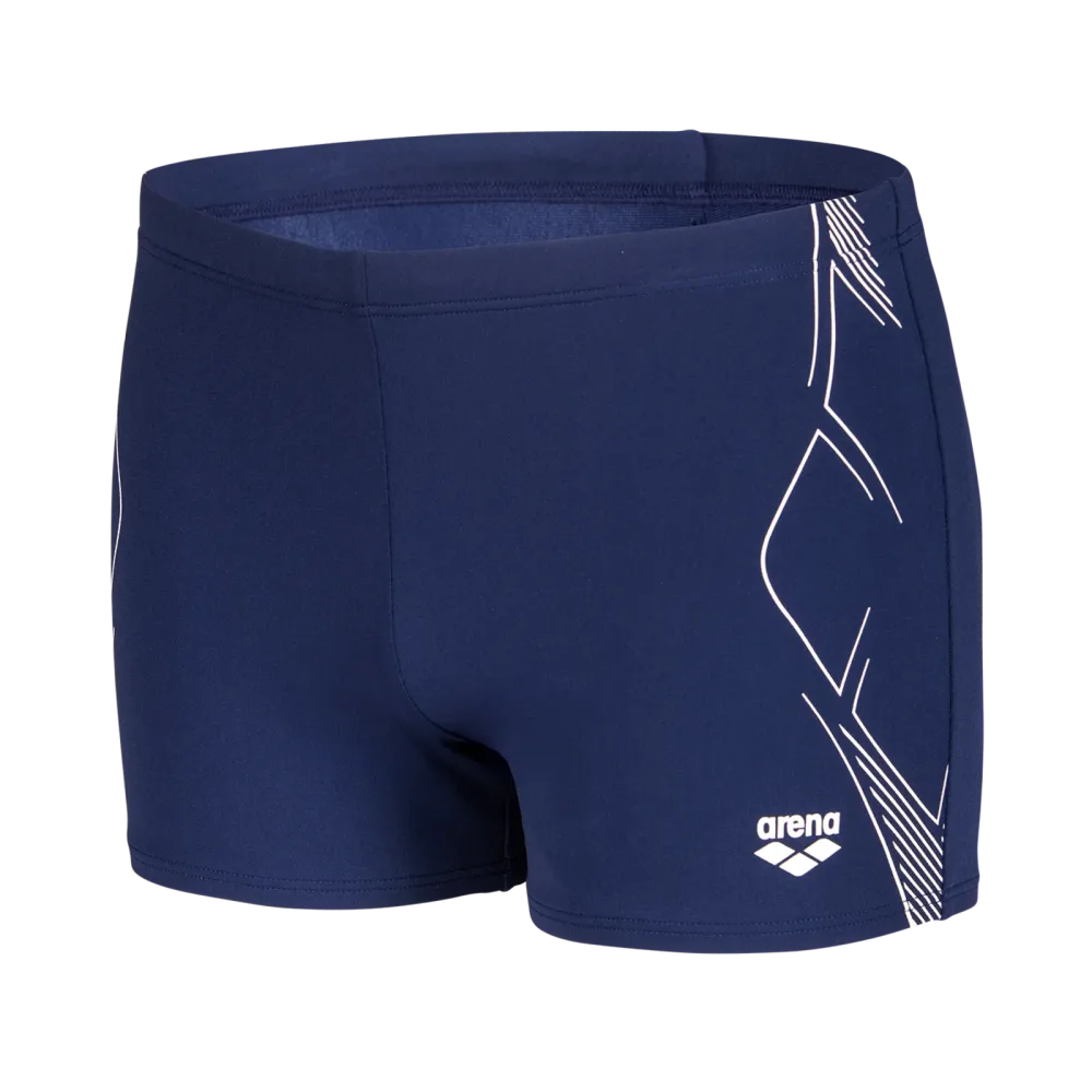 Arena M Arena Graphic Swim Short Swim Short Herren, blau, Grösse: D 6
