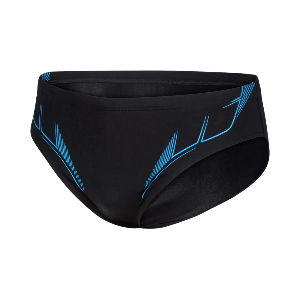 Arena M Arena Graphic Swim Briefs Swim Slip Herren, schwarz, Grösse: D 6