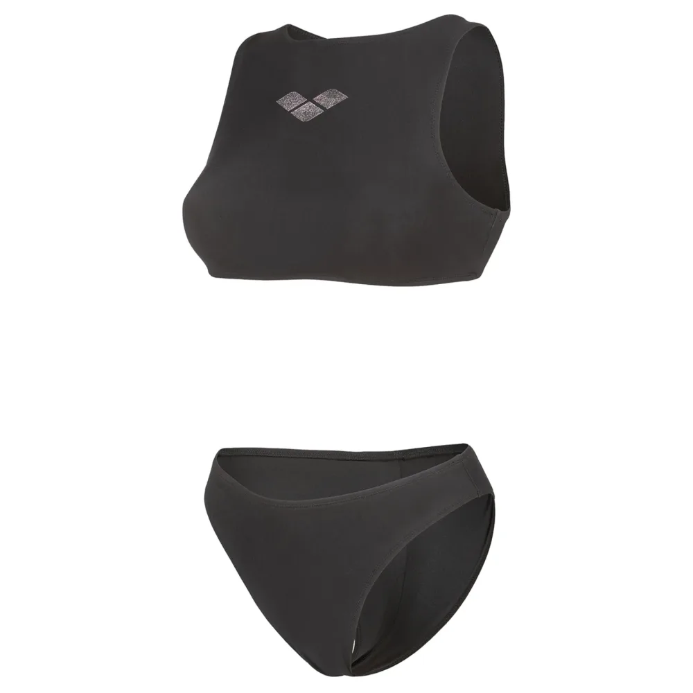 Arena W Arena Scuba Bikini Crop Top Bikini Set Damen, schwarz, Grösse: XS