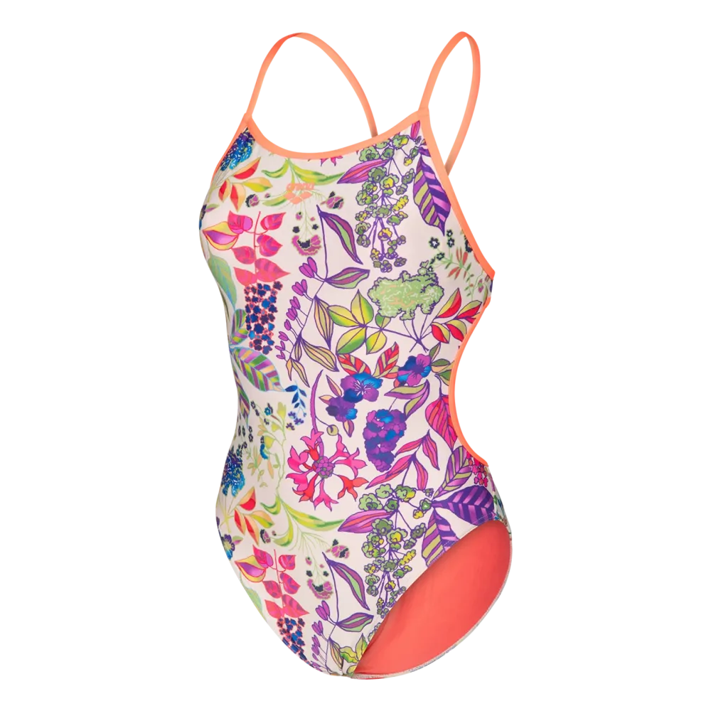 Arena W Arena Painting Swimsuit Lace Back Badeanzug Damen, mehrfarbig, Grösse: D 34
