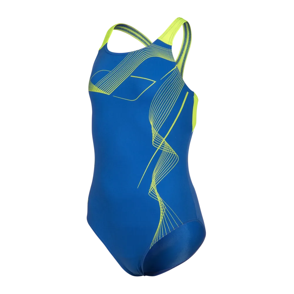 Arena G Arena Vibe Swimsuit Swim Pro Back Badeanzug Mädchen, blau, Grösse: 140