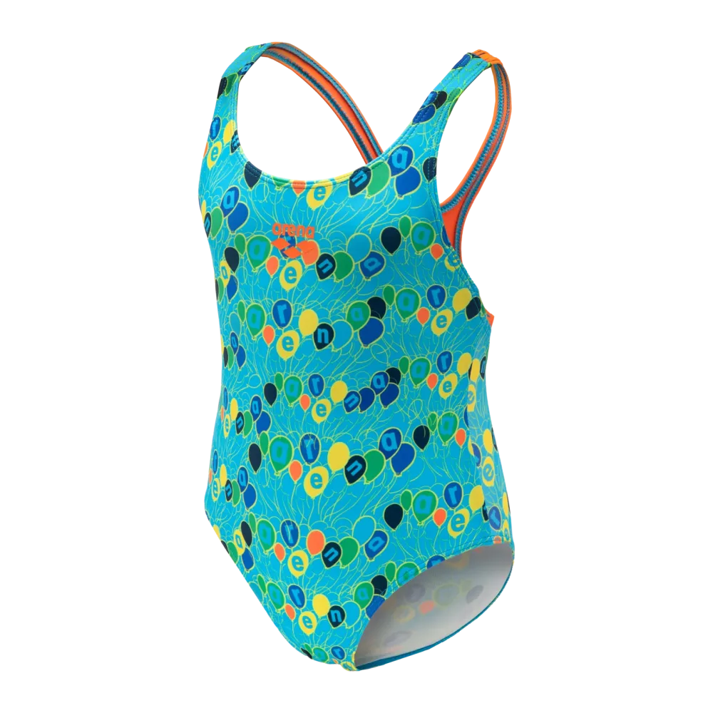 Arena Kids G Arena Party Swimsuit Swim Pro Back Badeanzug Mädchen, blau, Grösse: 92