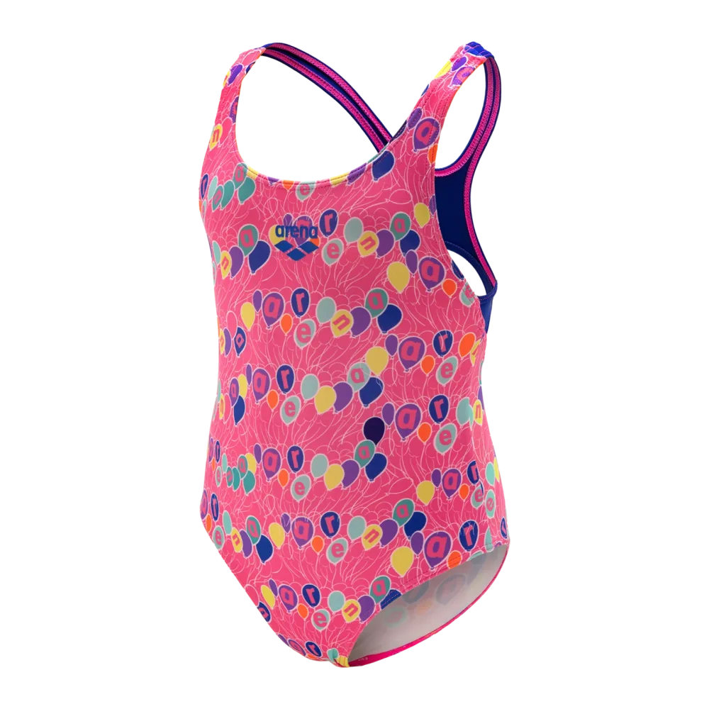 Arena Kids G Arena Party Swimsuit Swim Pro Back Badeanzug Mädchen, pink, Grösse: 110